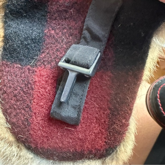 Mad Bomber Men’s Trapper Hat L Red Black Plaid Wool Rabbit Fur Ear Flaps Winter - Picture 10 of 12
